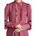 Umbrella abaya in shiny nida fabric- Puce Pink Umbrella abaya in shiny nida fabric- Puce Pink